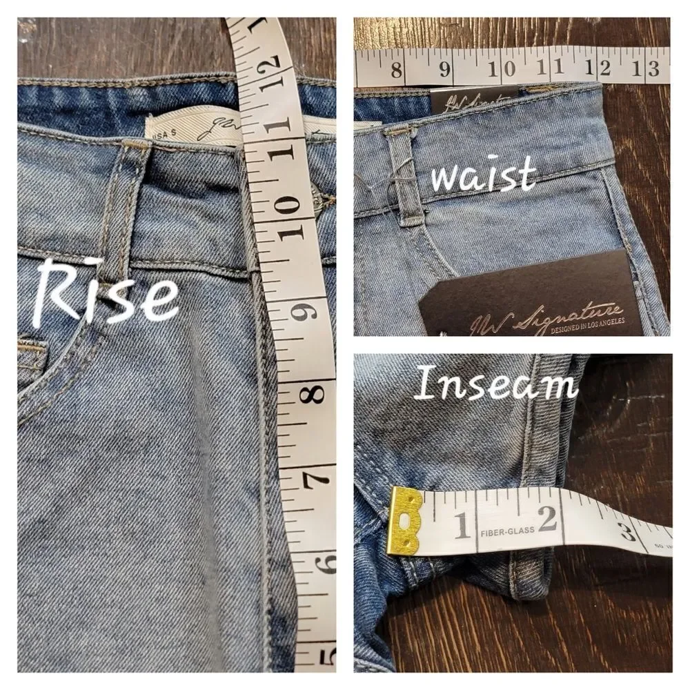 JW Signature Denim Dolphin Hem Shorts - Picture 15 of 15